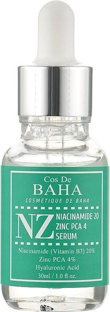 Сироватка для обличчя з ніацинамідом і цинком Cos De BAHA Niacinamide 20% + Zinc 4% 11150 фото