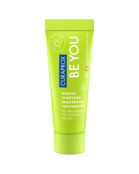CURAPROX Be You Green - 60ml Відбілююча зубна паста салатового кольору, 60 мл., RDA - 50 Смак: Яблуко & Алое 1515 фото