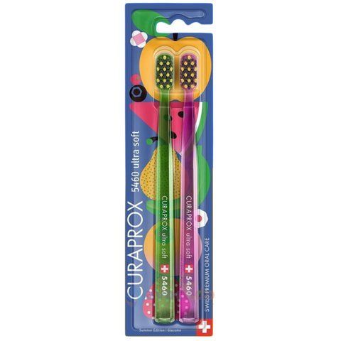 Набір ультрам'яких зубних щіток "Duo Summer Edition 2025" Curaprox CS 5460 Ultra Soft Duo Summer Edition 2025 1332590042 фото