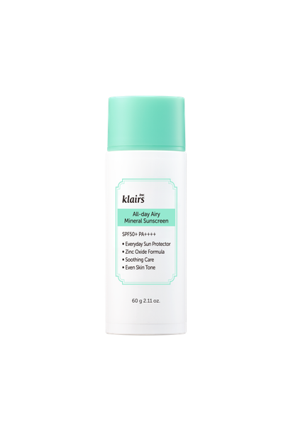 Мінеральний сонцезахисний крем DEAR, KLAIRS All-day Airy Mineral Sunscreen 60 г 135993 фото