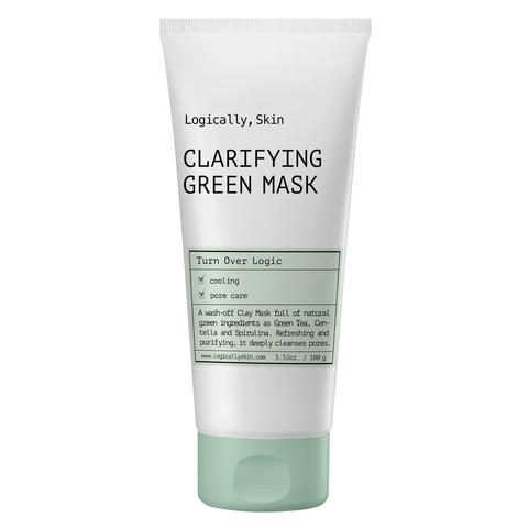 Очищувальна маска з глиною та спіруліною Logically, Skin Clarifying Green Mask 11339 фото
