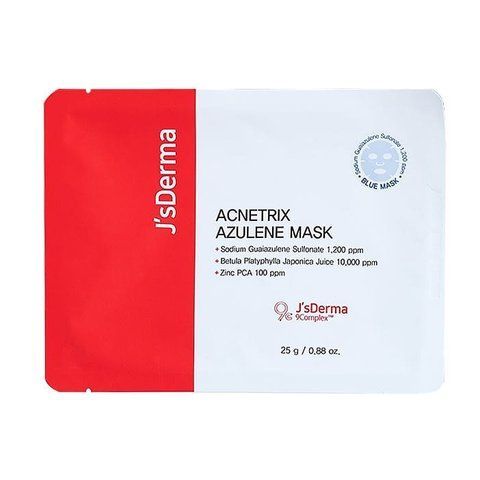 Заспокійлива тканинна маска для обличчя J'sDerma Acnetrix Azulene Mask з азуленом, 1 шт 11223 фото