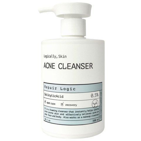 Очищувальний засіб для шкіри обличчя та тіла з акне Logically, Skin ACNE Cleanser 11175 фото