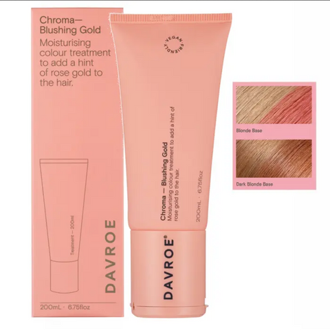 Тонуючий бальзам для волосся (рожевий) Davroe Chroma Colour Treatments Blushing Gold 200ml 1283014654 фото