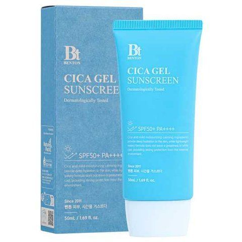 Зволожувальна сонцезахисна крем-сироватка з центелою Benton CICA Gel Sunscreen Serum SPF50/PA++++, 50 мл, Повнорозмірний 11230 фото