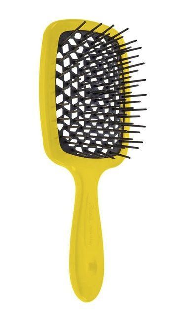 Janeke Superbrush щітка для волосся жовта з чорним 1268 фото