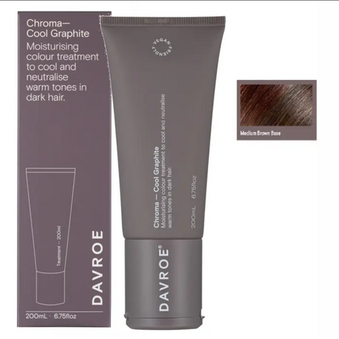 Тонуючий бальзам для волосся (холодний графіт) Davroe Chroma Colour Treatments Сool Graphite 200ml 1283015 фото