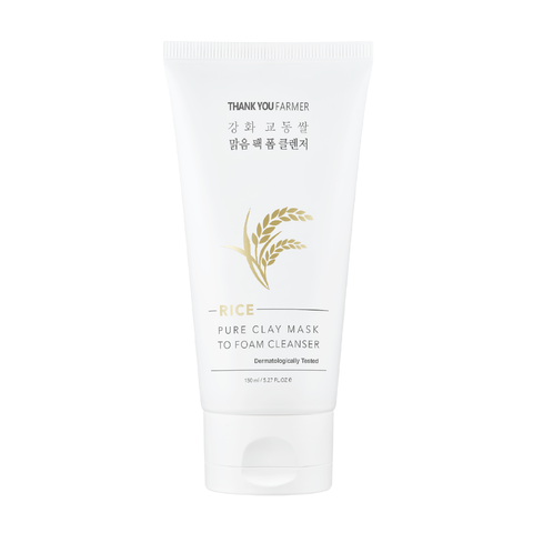THANK YOU FARMER Rice Pure Clay Mask to Foam Cleanser 150 ml
Пінка для вмивання з екстрактом рису та каоліном 1123 фото