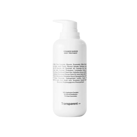Зволожуючий лосьйон для тіла з керамідами TRANSPARENT-LAB Ceramide Barrier Body Treatment 400 мл 1369 фото